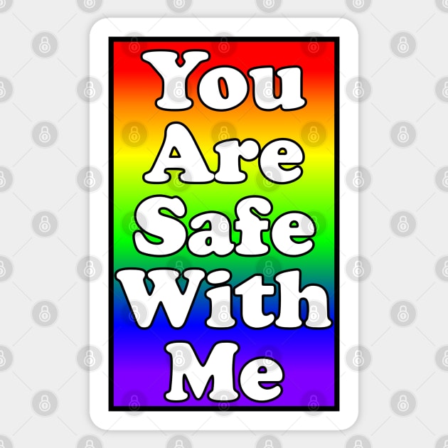 You Are Safe With Me Sticker by CoolMomBiz